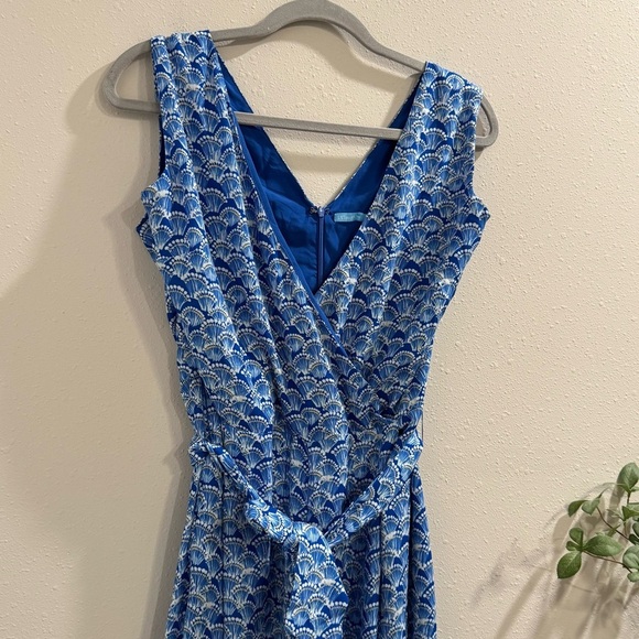 J. McLaughlin 10 Hermione Belted Wide Leg Jumpsuit Summer Lightweight Resort - Picture 9 of 9